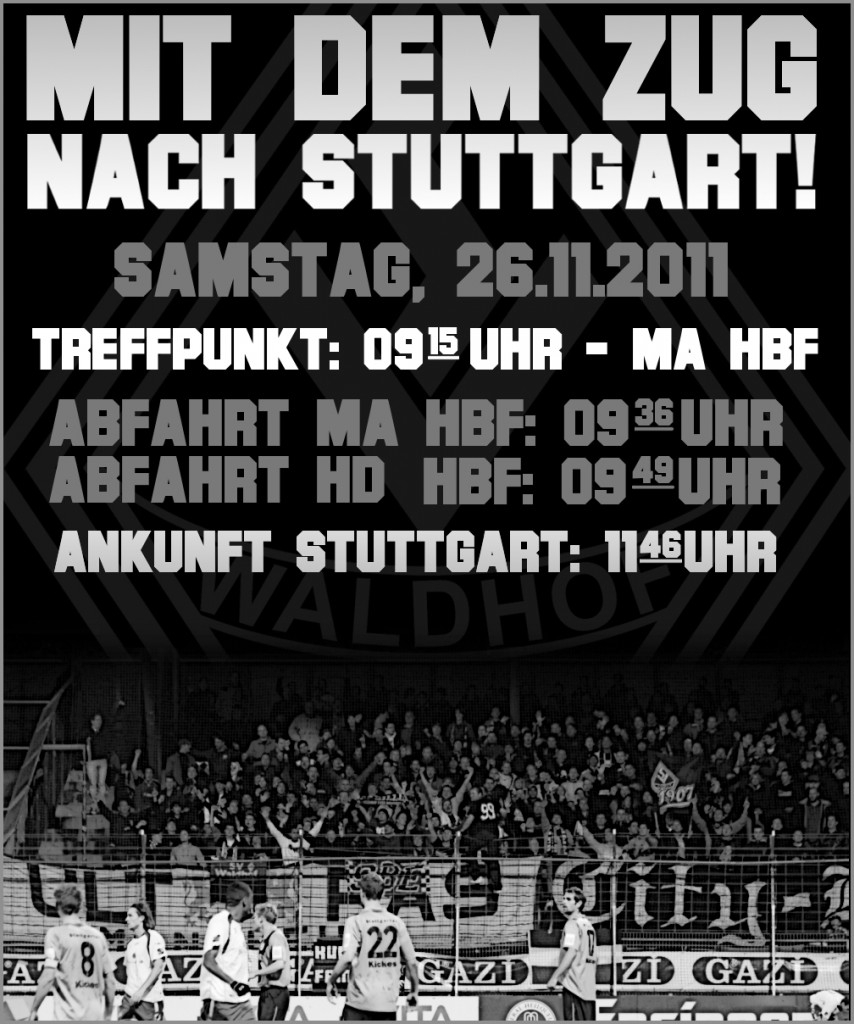 Mit dem Zug nach Stuttgart!