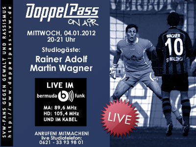 Rainer Adolf und Martin Wagner bei "DoppelPass on Air"