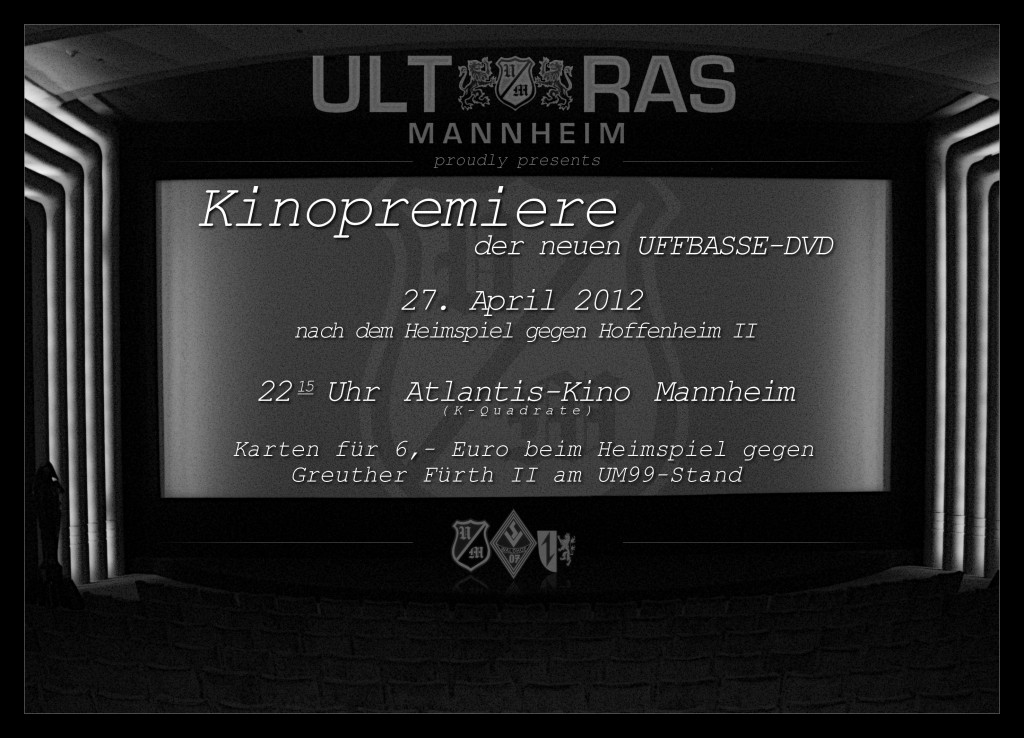 Die Ultras Mannheim zeigen ihre neue DVD im Kino