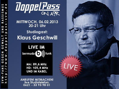 Klaus Geschwill bei "DoppelPass on Air"