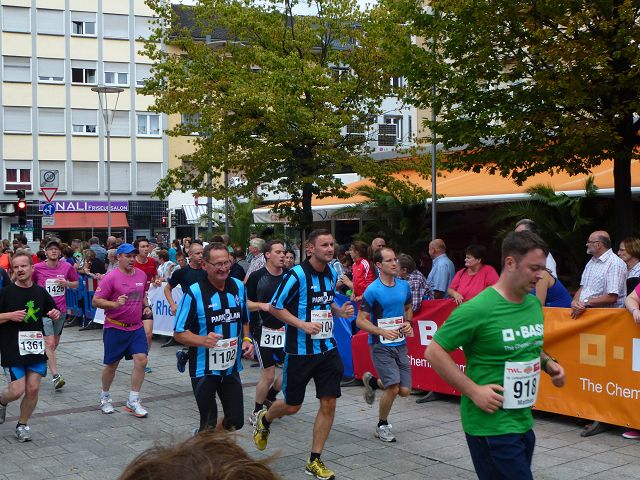 Fanclub "Pfälzer Jungs" beim Stadtlauf in Ludwigshafen