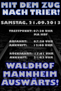 Mit dem Zug nach Trier