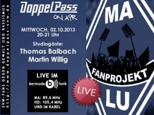 Martin Willig und Thomas Balbach bei "DoppelPass on Air"