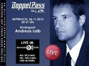 Andreas Laib bei "DoppelPass on Air"