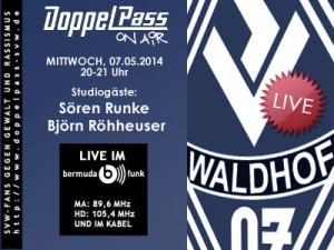 Die Fanbeauftragten des SV Waldhof bei "DoppelPass on Air"