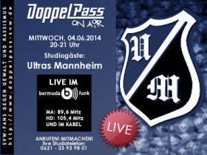 Ultras Mannheim bei "DoppelPass on Air"