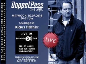 Klaus Hafner bei "DoppelPass on Air"