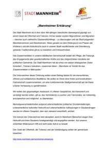 PRO Waldhof e.V. unterzeichnet die Mannheimer Erklärung