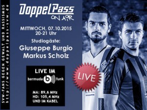 Giuseppe Burgio und Markus Scholz bei "DoppelPass on Air"