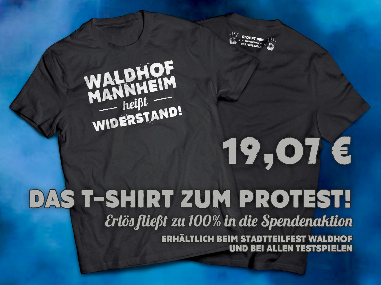 Waldhof Mannheim heißt Widerstand! – Das Motto-T-Shirt zum Protest