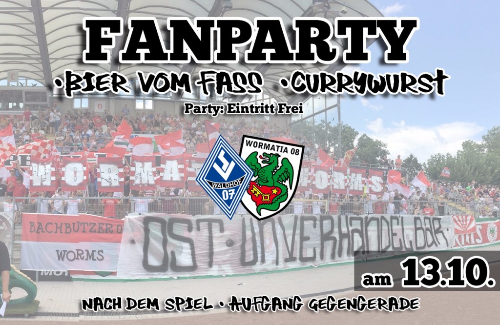 Faninfos für das Auswärtsspiel bei Wormatia Worms