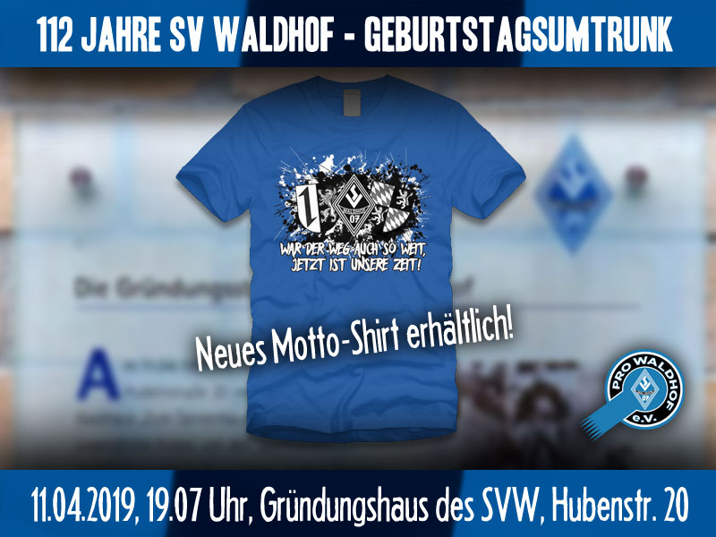 112 Jahre SVW und Motto-Shirt für Offenbach