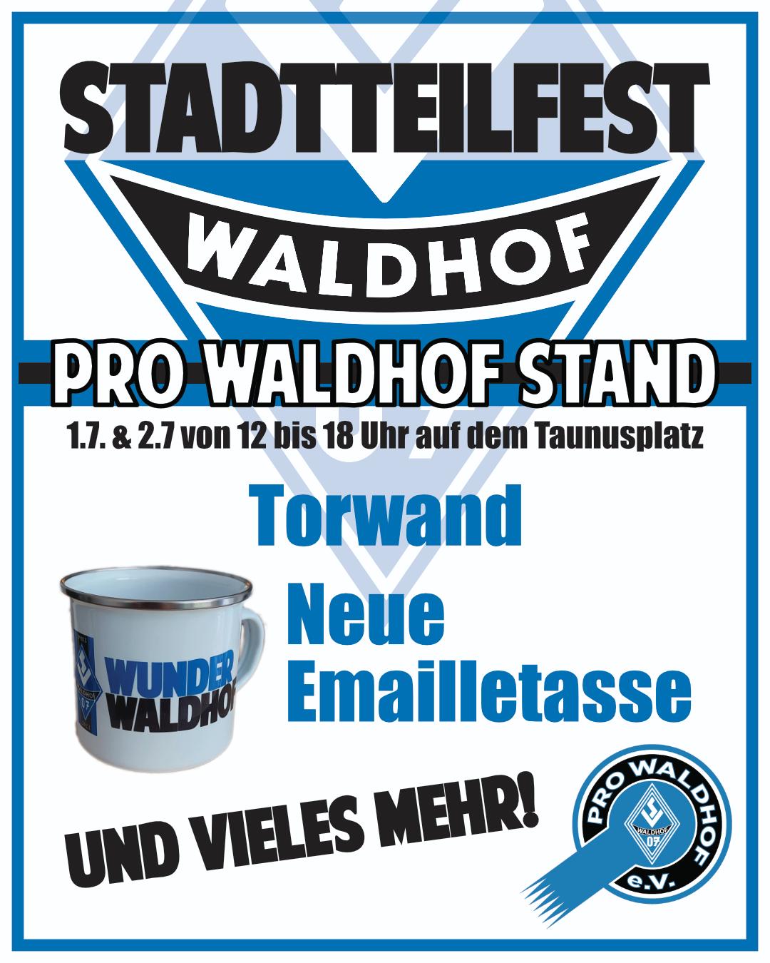 PRO Waldhof auf dem Stadtteilfest Waldhof